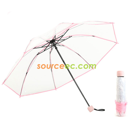 Customization Transparent Folding Umbrella Promotional Products