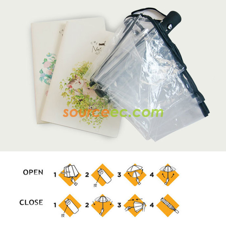 Customization Transparent Folding Umbrella Promotional Products