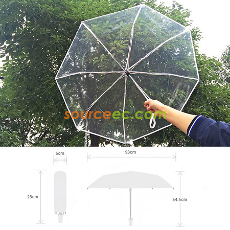 Customization Transparent Folding Umbrella Promotional Products
