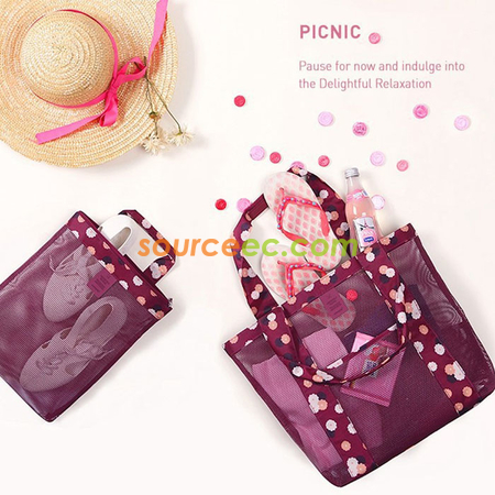 Customization Coating Mesh Shopper Bag Promotional Products