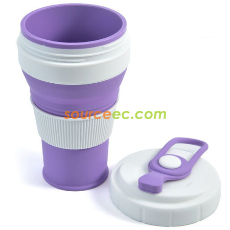 Customization 450ML Silicone Collapsible Coffee Cup Promotional Products