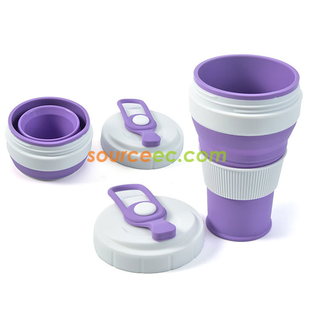 Customization 450ML Silicone Collapsible Coffee Cup Promotional Products