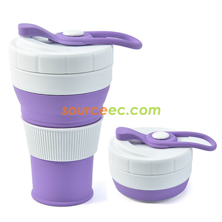 Customization 450ML Silicone Collapsible Coffee Cup Promotional Products