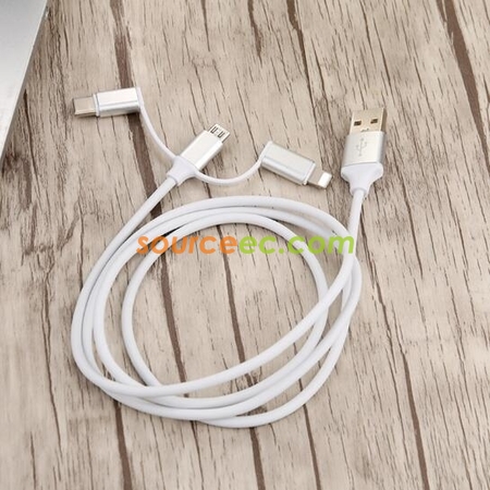 Customization 3 In 1 USB Charging Cable Promotional Products