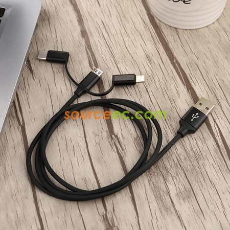 Customization 3 In 1 USB Charging Cable Promotional Products