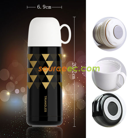 Customization 350ML Triangles Thermal Mug Promotional Products