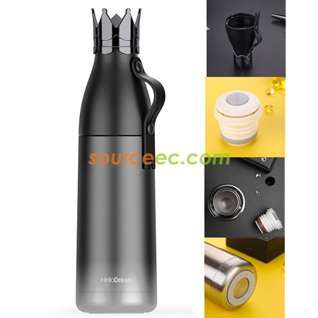 Customization 350ML Crown Stainless Steel Vacuum Flask Promotional Products