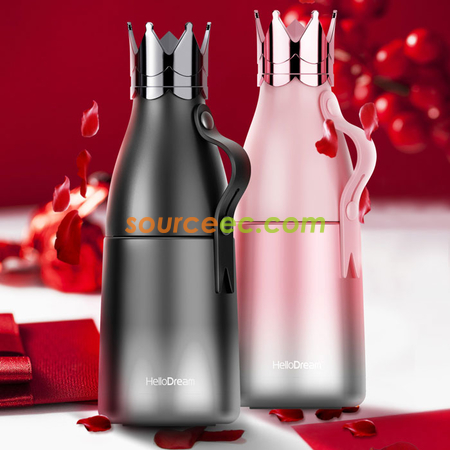 Customization 350ML Crown Stainless Steel Vacuum Flask Promotional Products