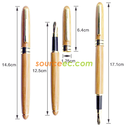 Customization Bamboo Fountain Pen Promotional Products
