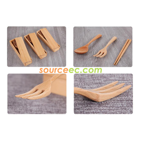 Customization Wooden Cutlery Set Promotional Products