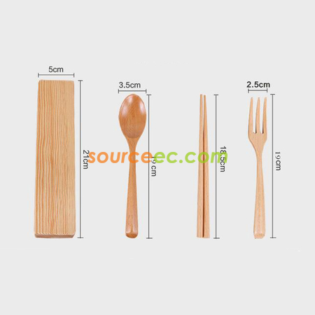 Customization Wooden Cutlery Set Promotional Products