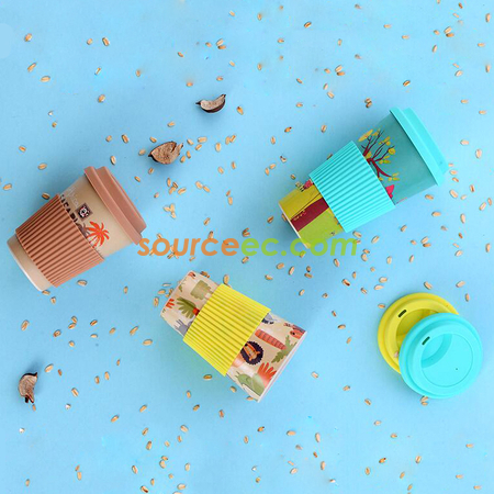 Customization Bamboo Fiber Coffee Cup Promotional Products