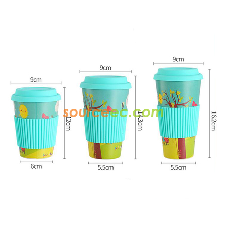 Customization Bamboo Fiber Coffee Cup Promotional Products