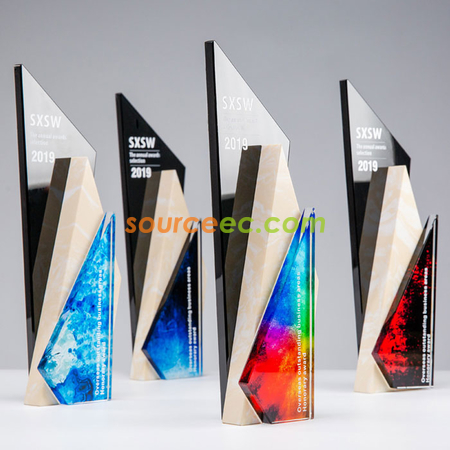 Customization Marble Crystal Trophy Promotional Products
