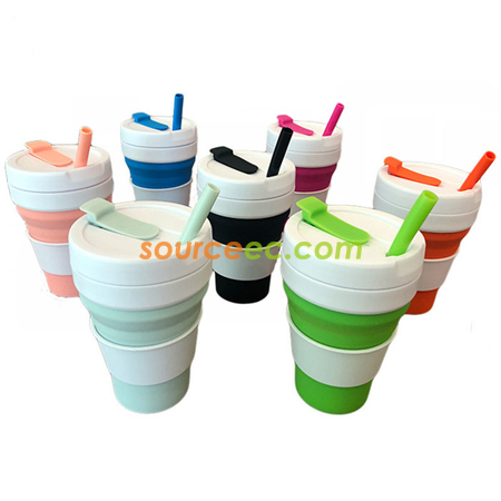 Customization Silicone Collapsible Coffee Cup Promotional Products