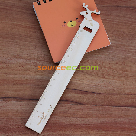 Customization Animal Wooden Ruler Promotional Products