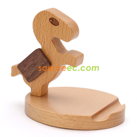 Customization Horse-shaped Wooden Phone Holder Promotional Products