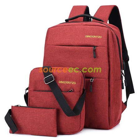 Customization Backpack Set (Include 3 Parts) Promotional Products