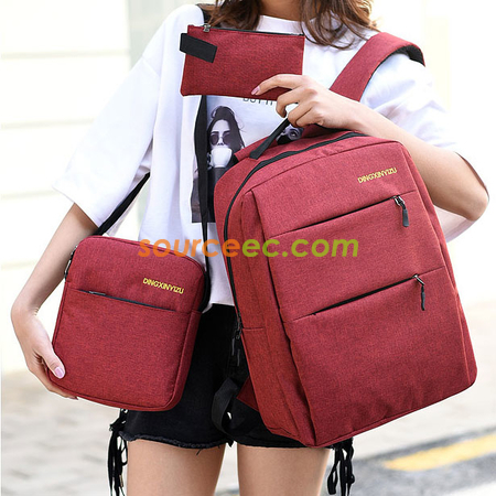 Customization Backpack Set (Include 3 Parts) Promotional Products