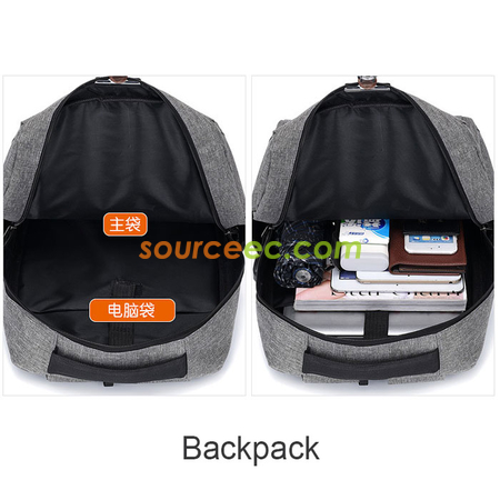 Customization Backpack Set (Include 3 Parts) Promotional Products