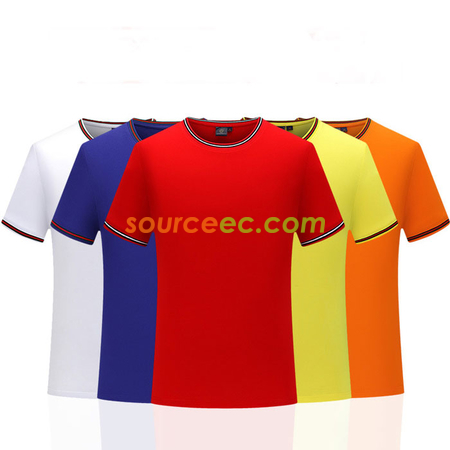 Customization Threaded Collar T Shirt Promotional Products