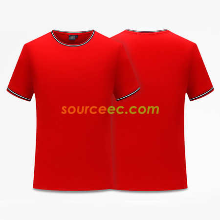 Customization Threaded Collar T Shirt Promotional Products