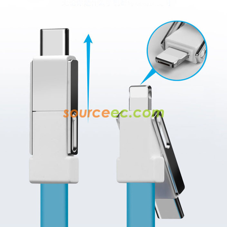 Customization 3 in 1 Keyring Charging Cable Promotional Products