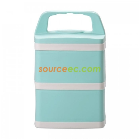 Customization Duo-Tier Stainless Steel Lunch Box Promotional Products