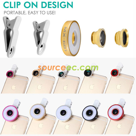 Customization Selfie Light with Fish Eye Lens Promotional Products