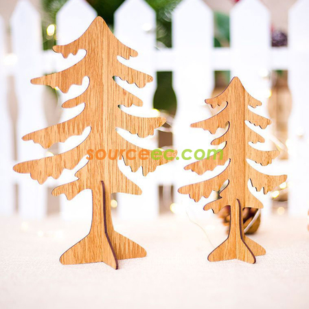 Customization Decorative Wooden Christmas Tree Promotional Products