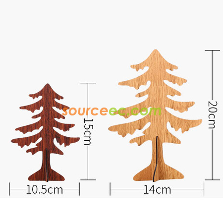 Customization Decorative Wooden Christmas Tree Promotional Products
