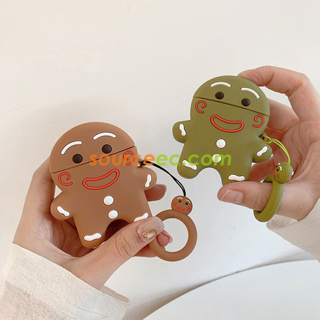 Customization Gingerbread Man AirPods Silicone Headphone Case Promotional Products