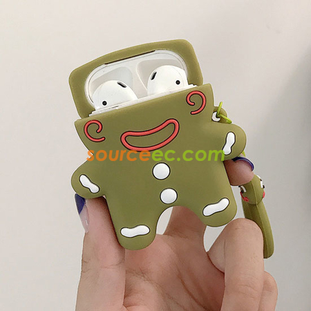 Customization Gingerbread Man AirPods Silicone Headphone Case Promotional Products