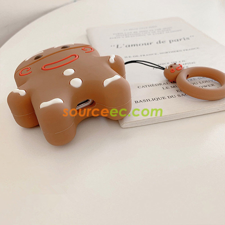 Customization Gingerbread Man AirPods Silicone Headphone Case Promotional Products