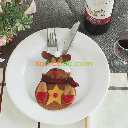 Customization Christmas Cutlery Set Cover Promotional Products