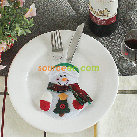Customization Christmas Cutlery Set Cover Promotional Products