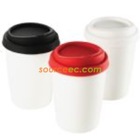 Ceramic Mug with Silicone Lid
