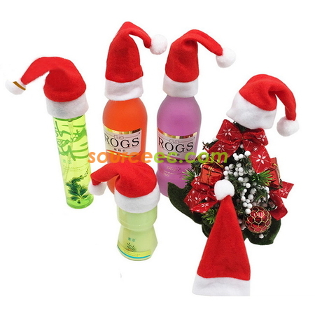 Customization Santa Hat For Bottles Promotional Products