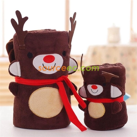 Customization Christmas Rolling Blanket Promotional Products