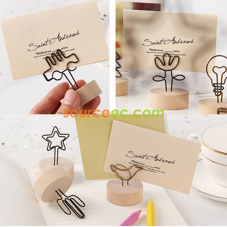 Customization Wood Memo Clip Promotional Products