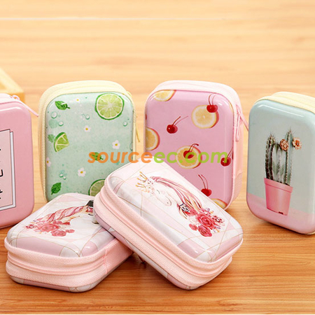 Customization Tin Plate Zipper Coin Purse Promotional Products