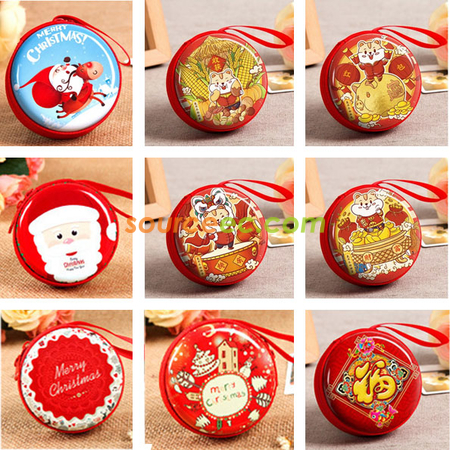 Customization Tin Plate Zipper Coin Purse Promotional Products