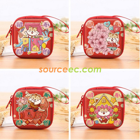 Customization Tin Plate Zipper Coin Purse Promotional Products