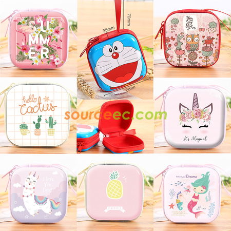 Customization Tin Plate Zipper Coin Purse Promotional Products