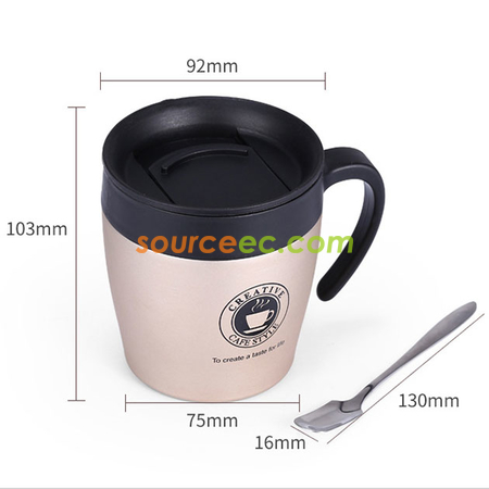 Customization 330ML Stainless Steel Mug with Handle Promotional Products