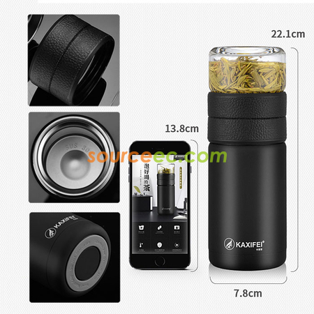 Customization 600ML Portable Thermal Mug with Infuser Promotional Products