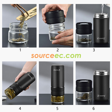 Customization 600ML Portable Thermal Mug with Infuser Promotional Products
