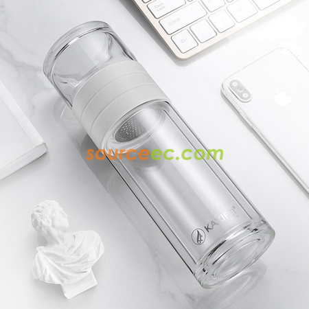 Customization 450 ML Portable Glass Bottle with Infuser Promotional Products