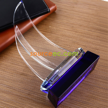 Customization Sailboat Crystal Trophy  Promotional Products