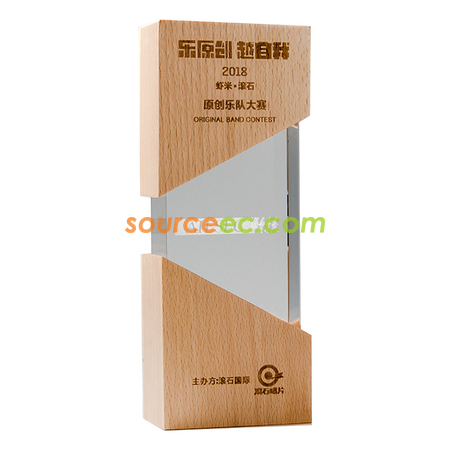 Customization Wooden Crystal Trophy Promotional Products